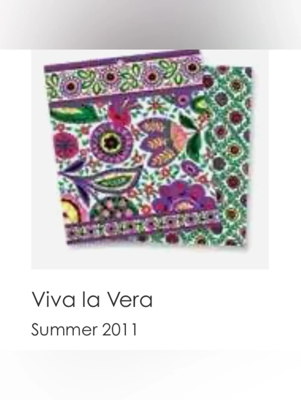 New VERA BRADLEY Viva La Vera Perfect Pocket Tote Tall Purple Commuter Laptop